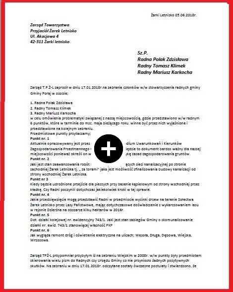 Zaproszenie Na Zebranie Tpżl